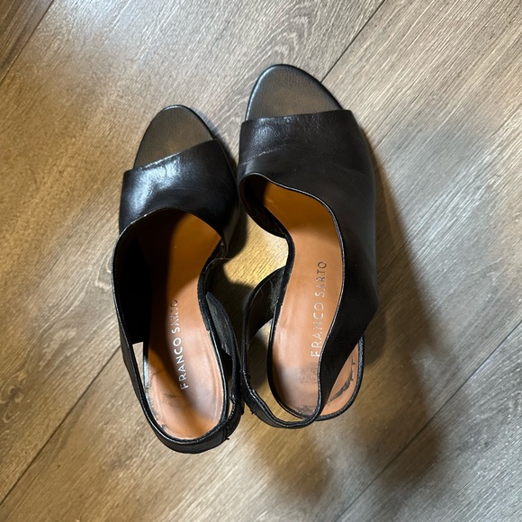 FRANCO SARTO OPEN TOE HEELS - Picture 3 of 4